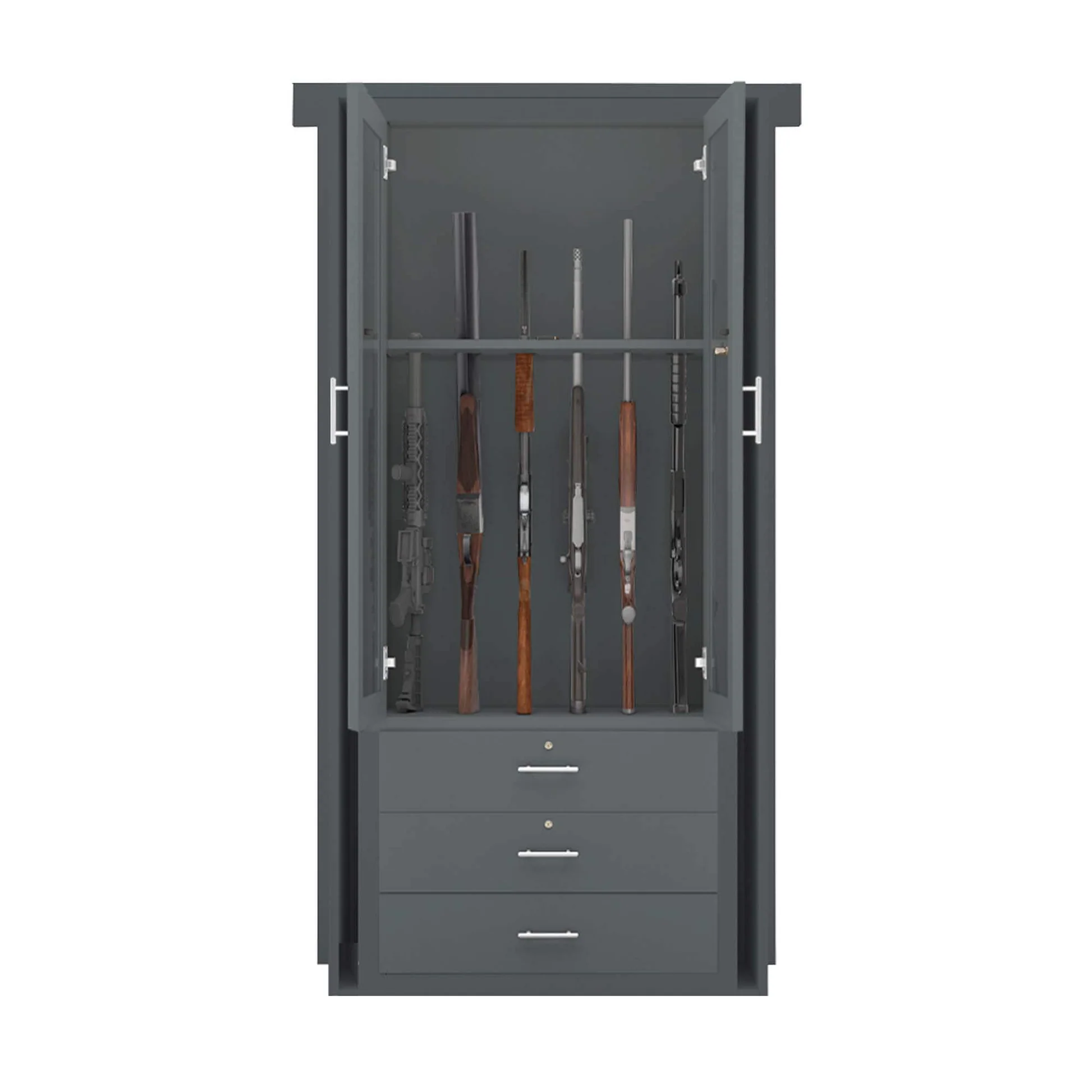 Mirror Gun Cabinet Door - Murphy Door